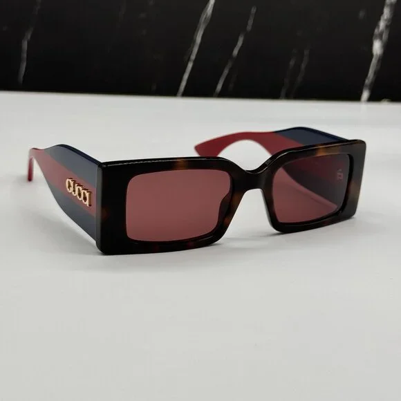 NEW GUCCI GG1860S 002 HAVANA BLUE RED UNISEX SUNGLASSES GUCCI
